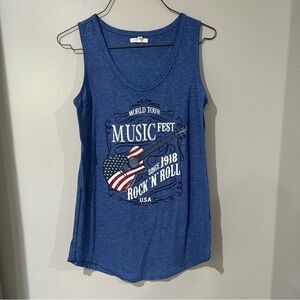 Maurices Blue Music Fest Tank Top